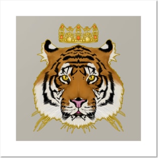 crowned tiger Posters and Art